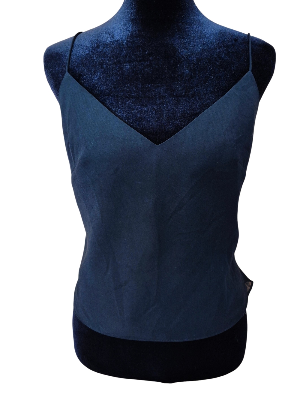 Christina Wu Celebration Black Chiffon Camisole Top Size 8 Formal Layering Tank